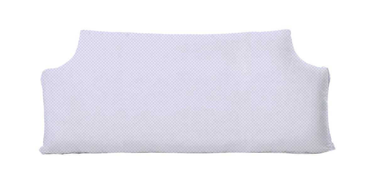 The Headboard Pillow® - Gingham Lavender Bedding, Headboards, The Headboard Pillow MWW Full/Queen 