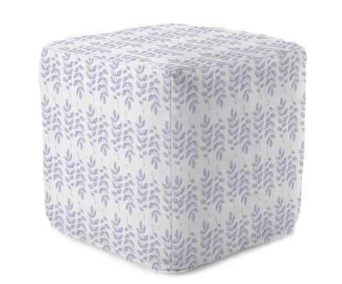 Bean Bag Cube - Foliage Lavender Room Accessories, Cubes, Poufs MWW 
