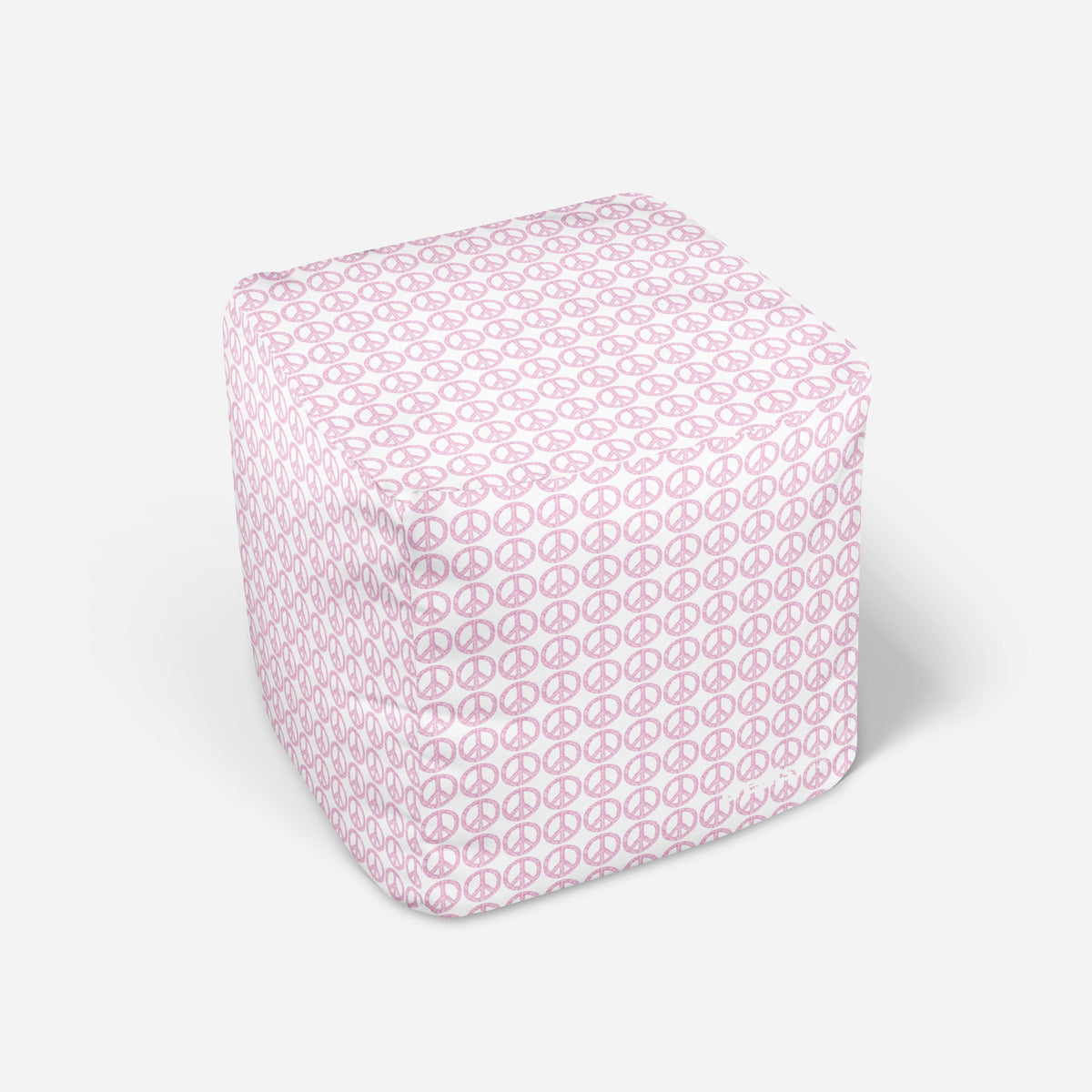 Bean Bag Cube - Peace Hot Pink Room Accessories, Cubes, Poufs MWW 