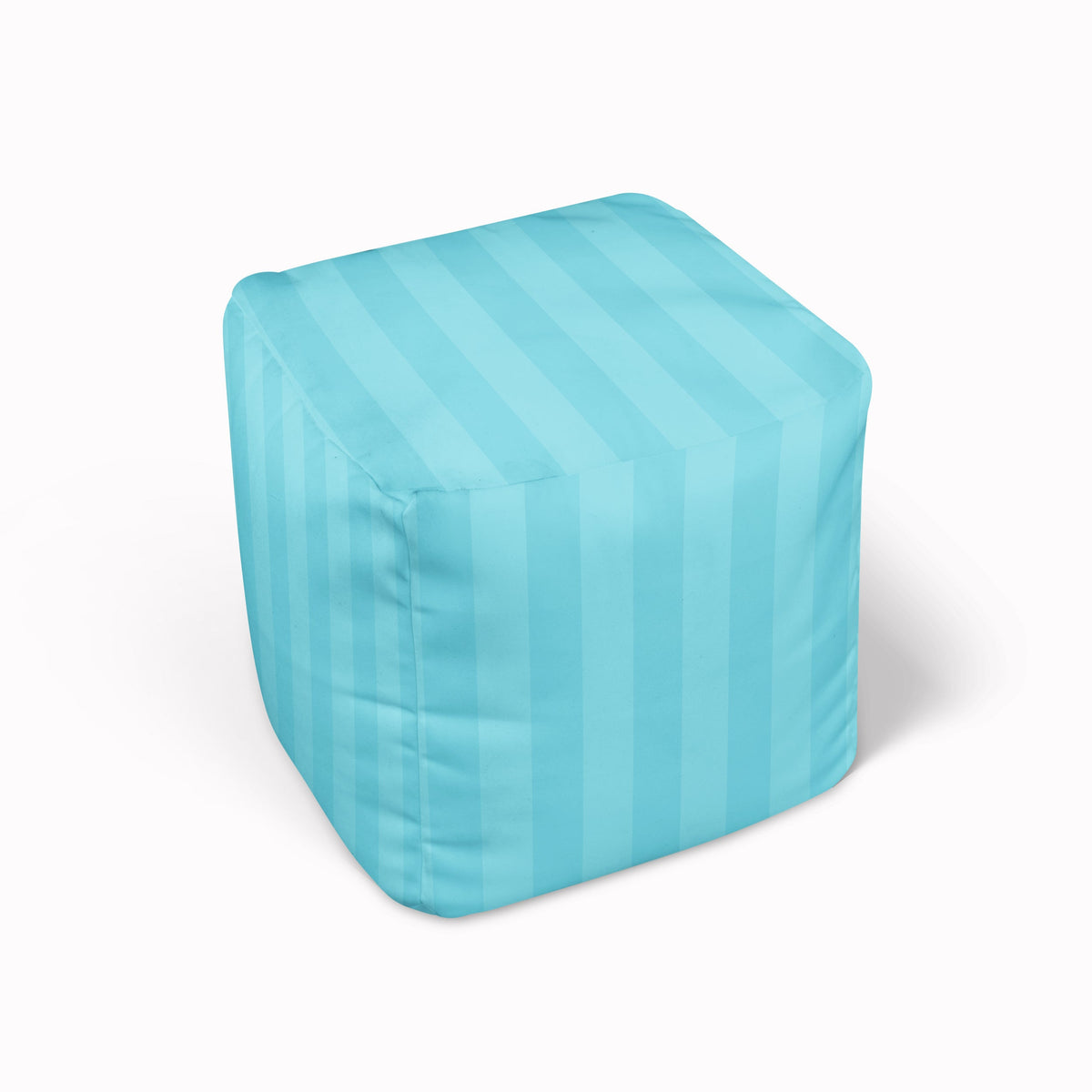 Bean Bag Cube - Shadow Stripes Aqua MWW 