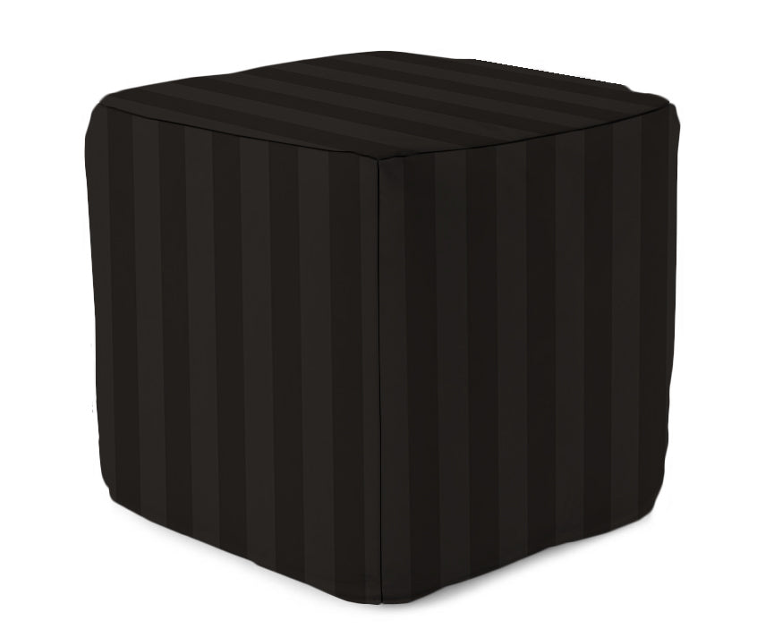 Bean Bag Cube - Shadow Stripes Black MWW 