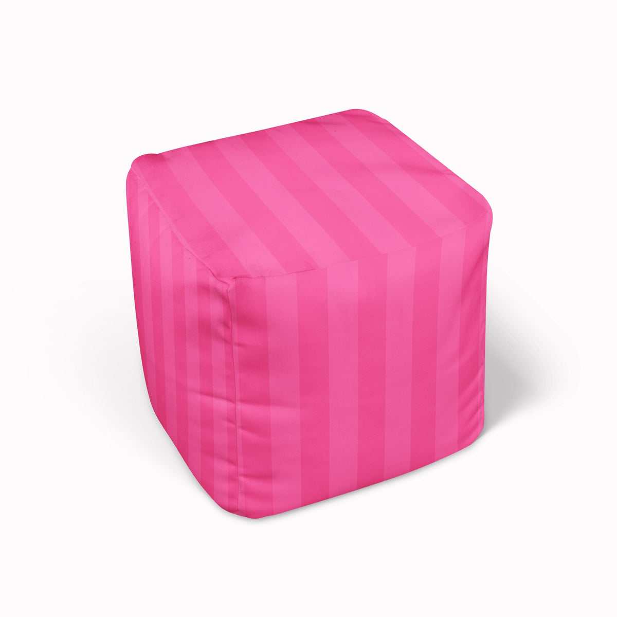 Bean Bag Cube - Shadow Stripes Candy Pink MWW 