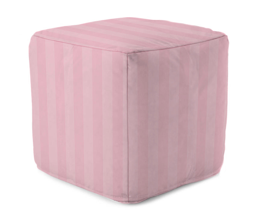 Bean Bag Cube - Shadow Stripes Light Pink MWW 