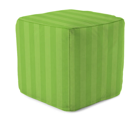 Bean Bag Cube - Shadow Stripes Lime MWW 