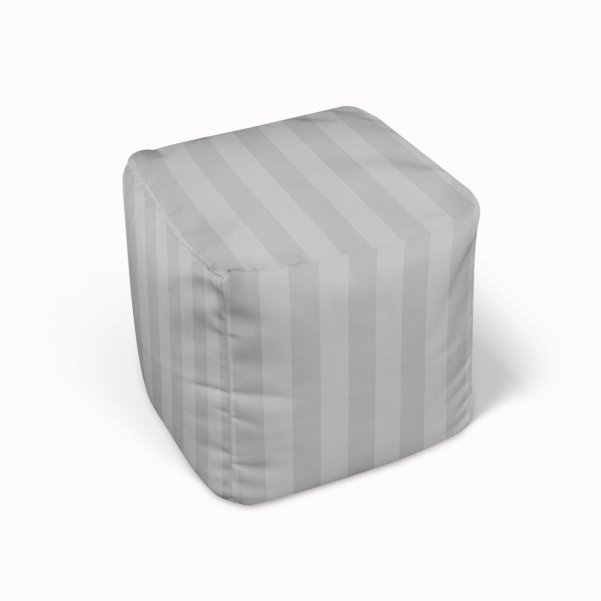 Bean Bag Cube - Shadow Stripes Storm Grey MWW 