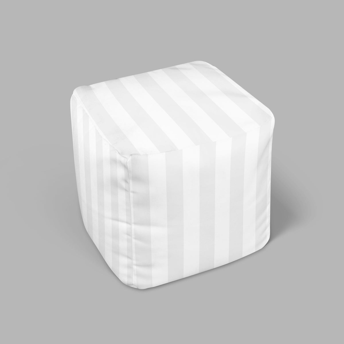 Bean Bag Cube - Shadow Stripes White MWW 