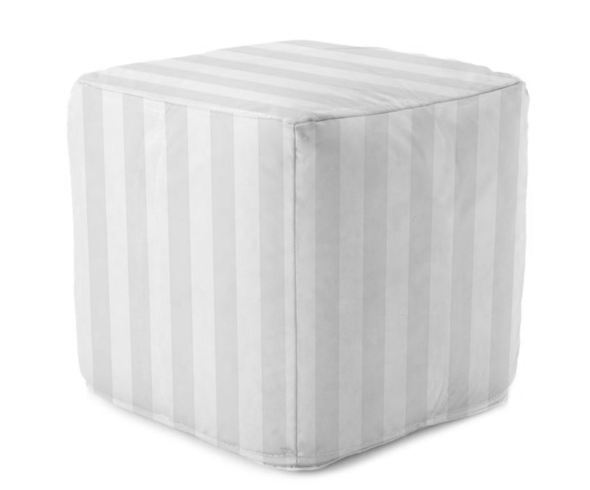 Bean Bag Cube - Shadow Stripes White MWW 