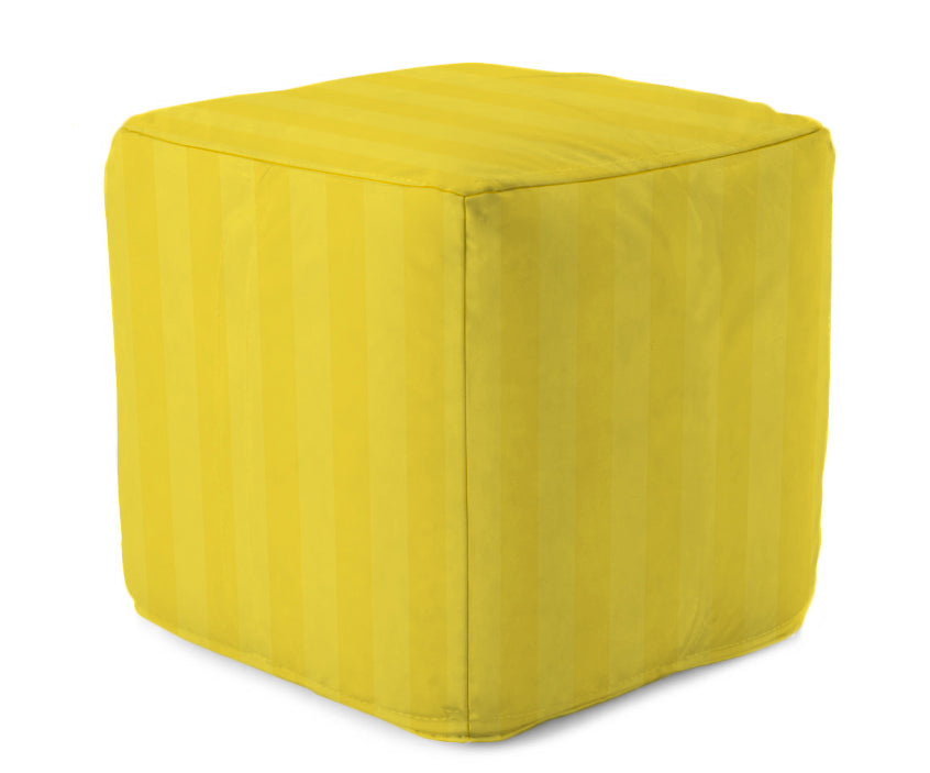 Bean Bag Cube - Shadow Stripes Yellow MWW 
