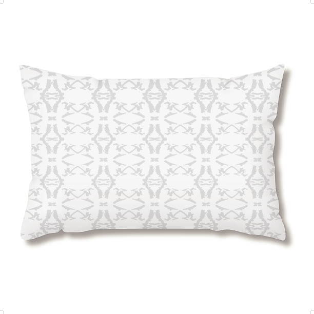 Bolster Pillow - Monarch Grey Lattice Bedding, Pillows, Bolster Pillow MWW 