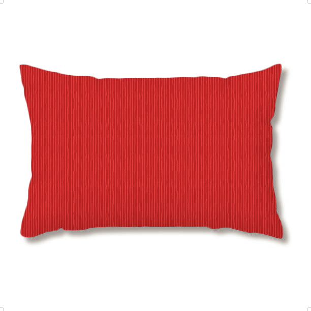 Bolster Pillow - Narrow Stripes Red Bedding, Pillows, Bolster Pillow MWW 