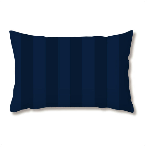 Bolster Pillow - Shadow Stripes Navy Bedding, Pillows, Bolster Pillow MWW 