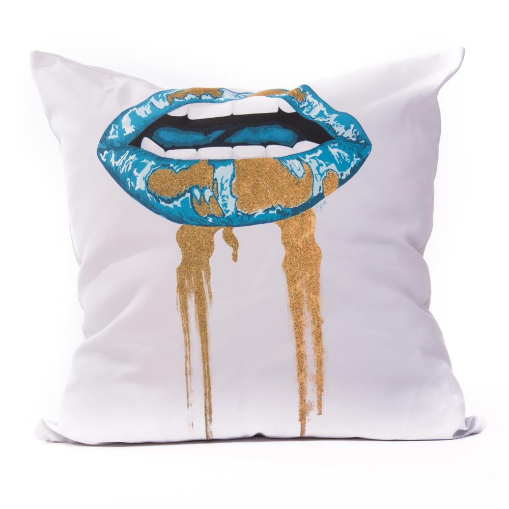 Copy of Euro/Floor Pillow - Lips Peacock Shop All MWW 