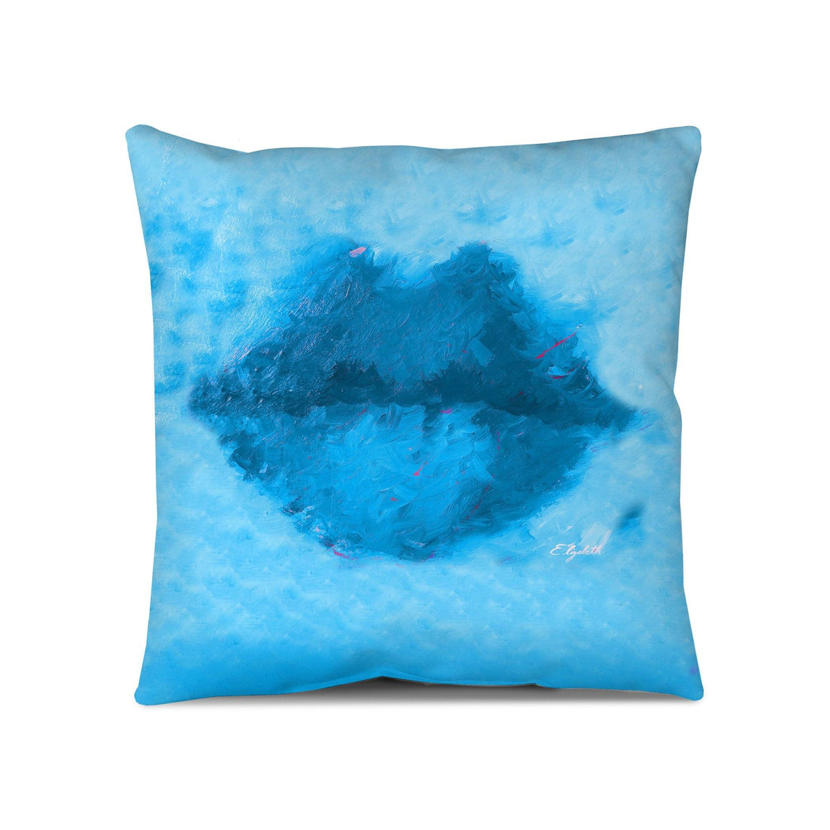 Copy of Euro/Floor Pillow - Pucker Lips Aqua Shop All MWW 