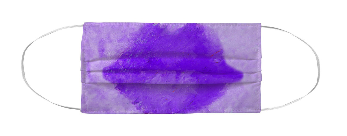 Copy of Face Mask Coverlet - Pucker Lips Lavender MWW 