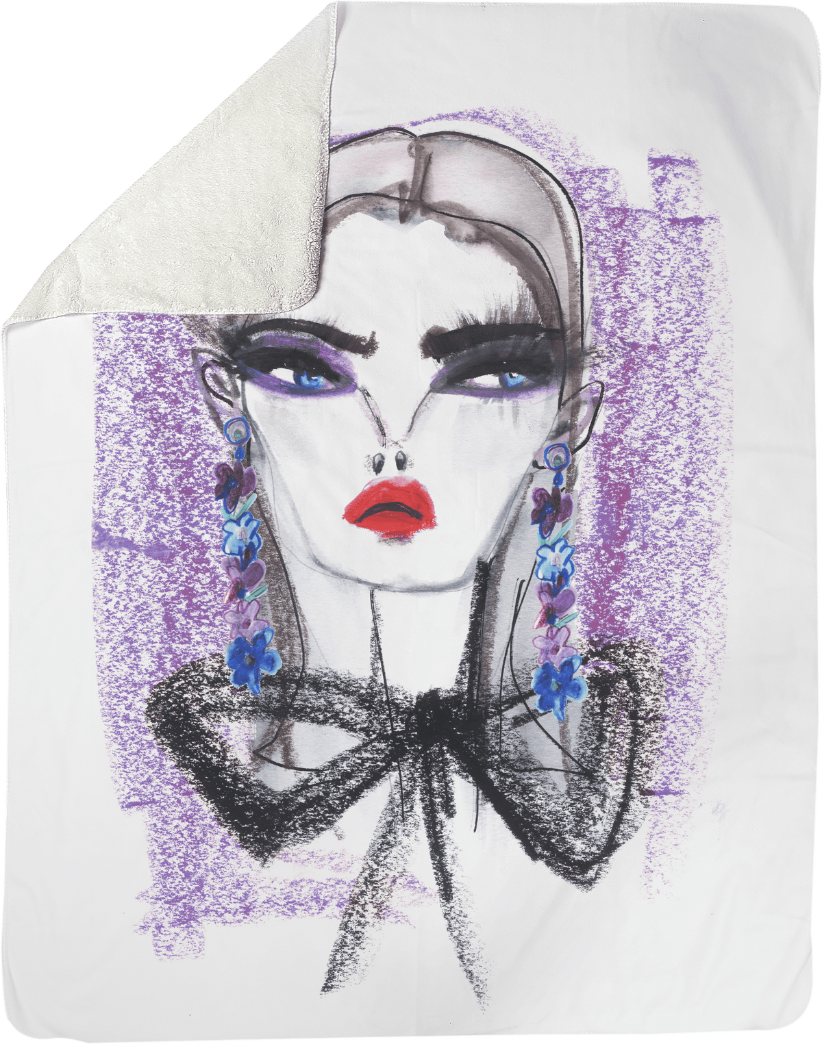 Copy of Fashionista Blanket- Lavender Shop All MWW 