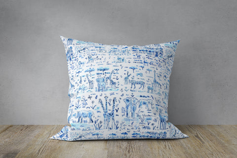 Euro/Floor Pillow - Animalia Blue Shop All, Bedding Collections, Pillows MWW 