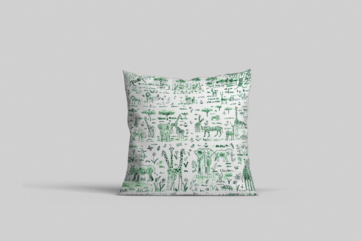 Euro/Floor Pillow - Animalia Green Shop All, Bedding Collections, Pillows MWW 