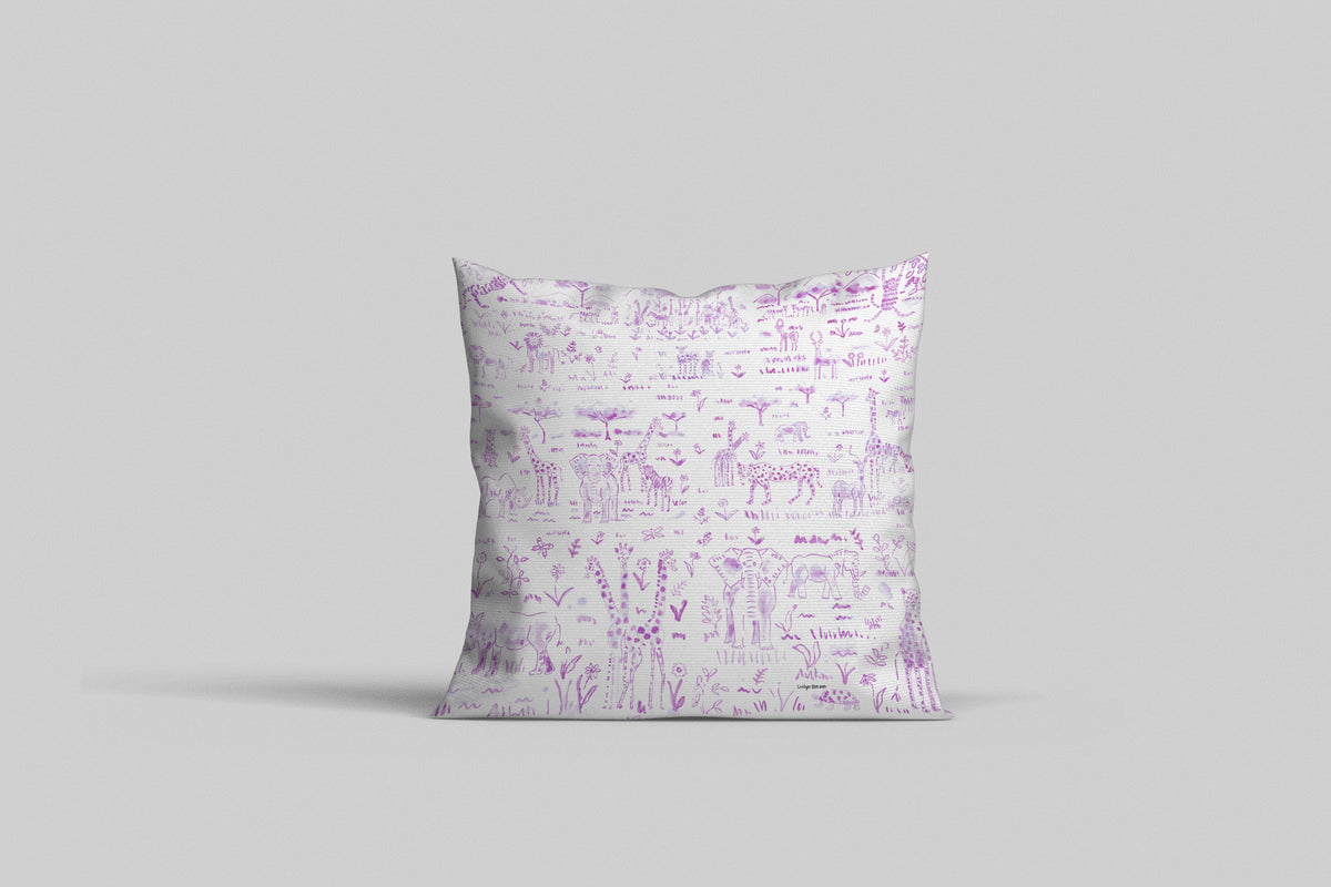 Euro/Floor Pillow - Animalia Lavender Shop All, Bedding Collections, Pillows MWW 