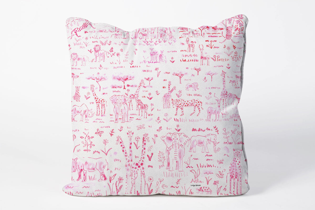 Euro/Floor Pillow - Animalia Pink Shop All, Bedding Collections, Pillows MWW 