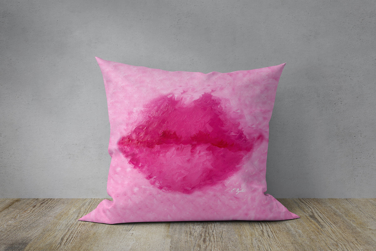 Euro/Floor Pillow - Pucker Lips Pink Shop All MWW 