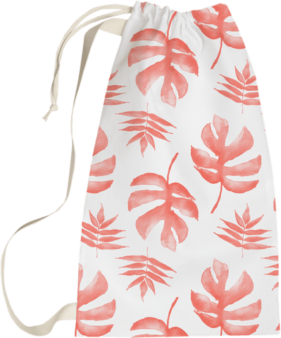 Laundry Bag - Palm Beachy Coral Room Accessories, Laundry Bags MWW 