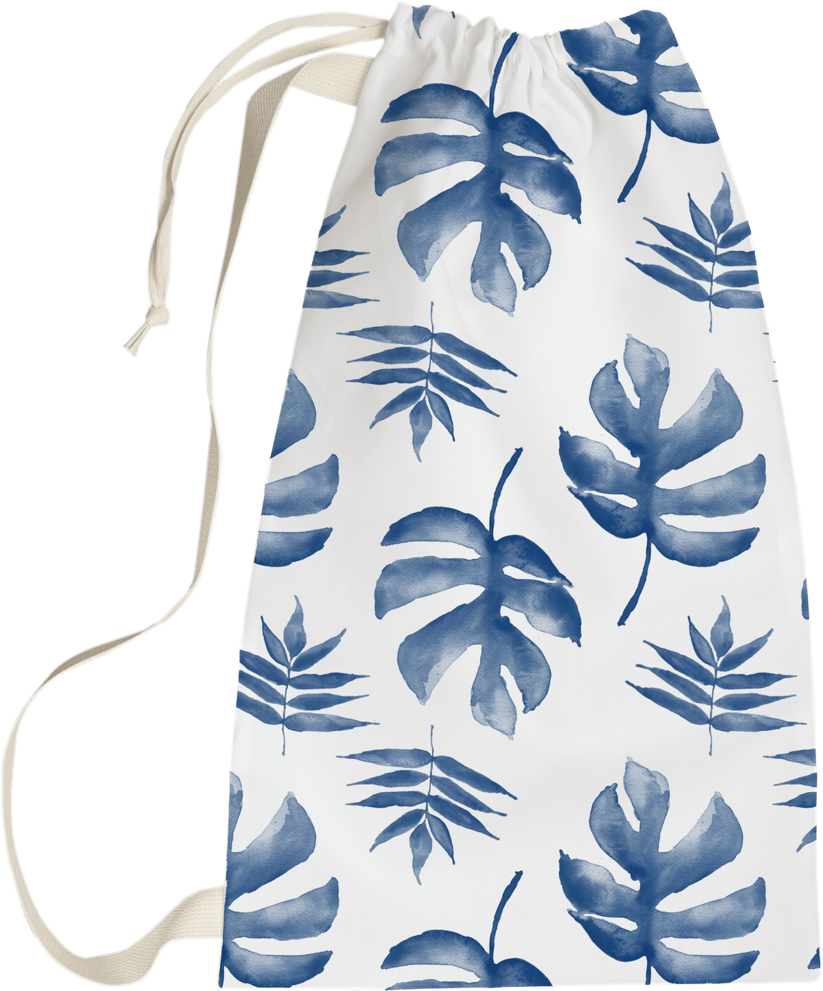 Laundry Bag - Palm Beachy Navy Room Accessories, Laundry Bags MWW 
