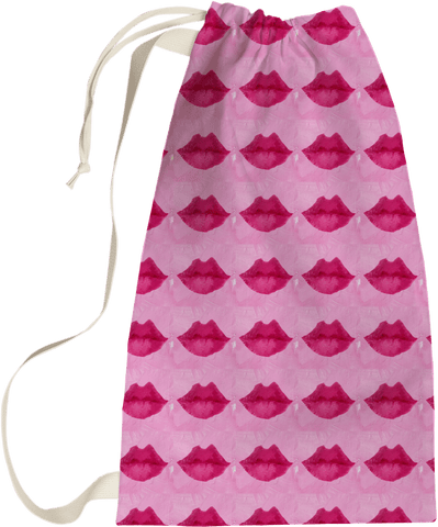 Laundry Bag - Pucker Lips Pink Shop All, Laundry Bags MWW 
