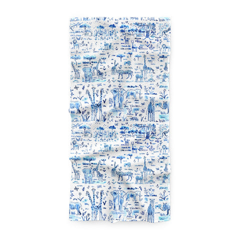Quick-Dry Resort Towel - Animalia Blue Shop All, Bath MWW 