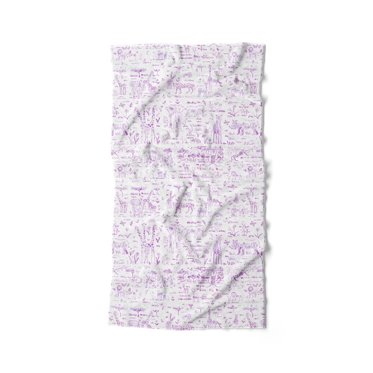 Quick-Dry Resort Towel - Animalia Lavender Shop All, Bath MWW 