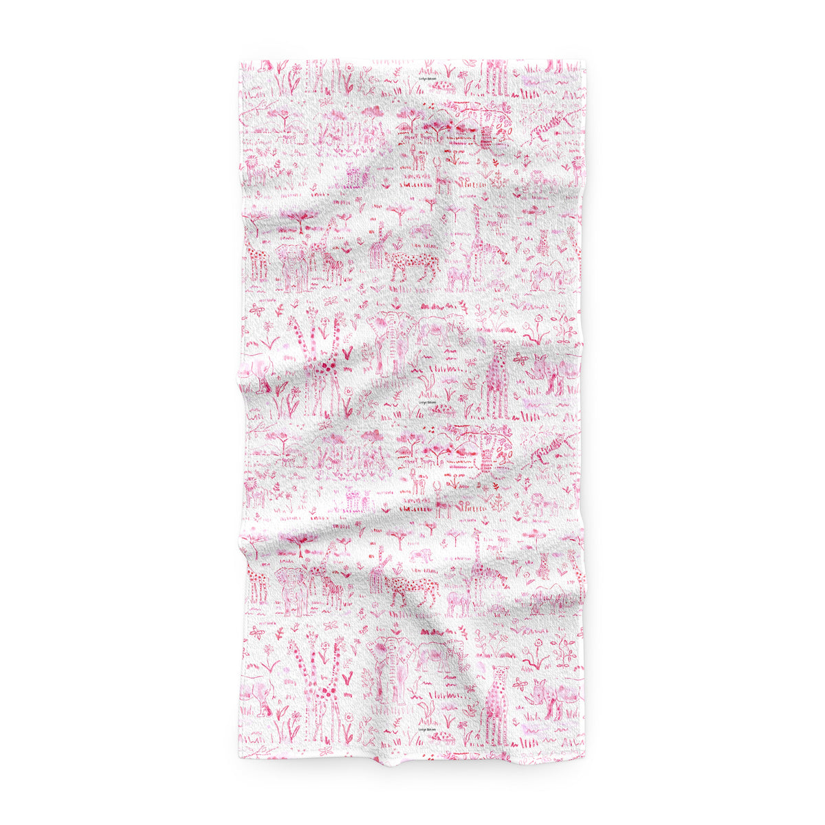 Quick-Dry Resort Towel - Animalia Pink Shop All, Bath MWW 