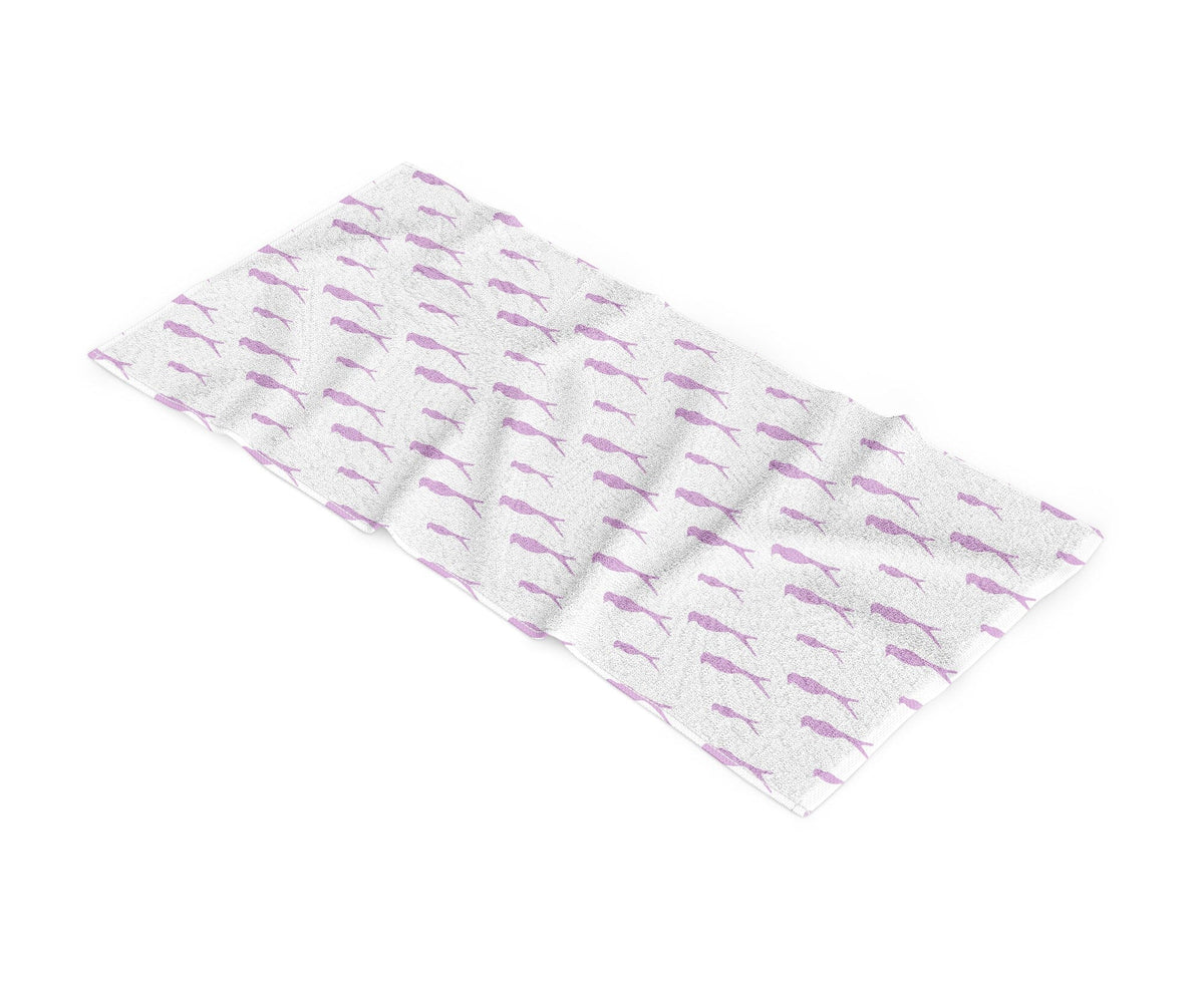 Quick-Dry Resort Towel - Birds of a Feather Lilac MWW 
