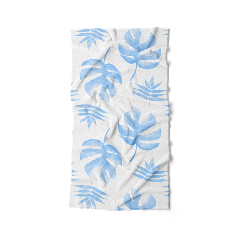 Quick-Dry Resort Towel - Palm Beachy Blue Bath, Towels, Resort Towel MWW 