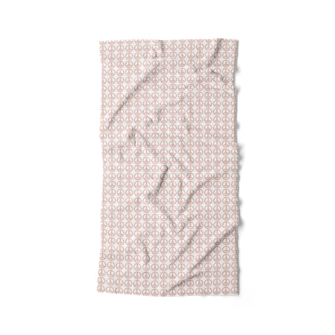 Quick-Dry Resort Towel - Peace Light Pink Bath, Towels, Resort Towel MWW 