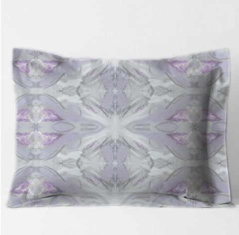 Standard Sham - Kaleidoscope Lavender Grey Bedding, Shams MWW 