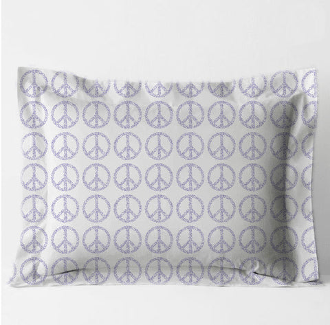 Standard Sham - Peace Lavender Bedding, Shams MWW 