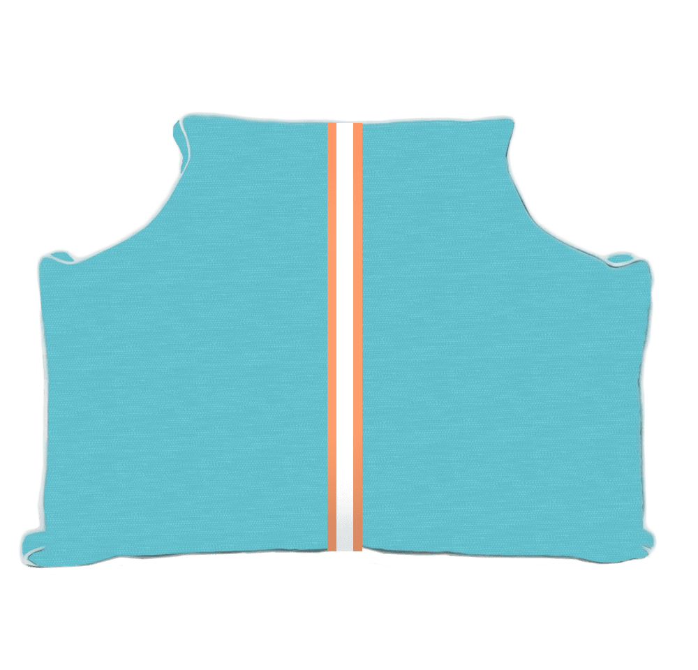 The Headboard Pillow® - Center Stripe Dotsie Aqua Bedding, Headboards, The Headboard Pillow MWW 