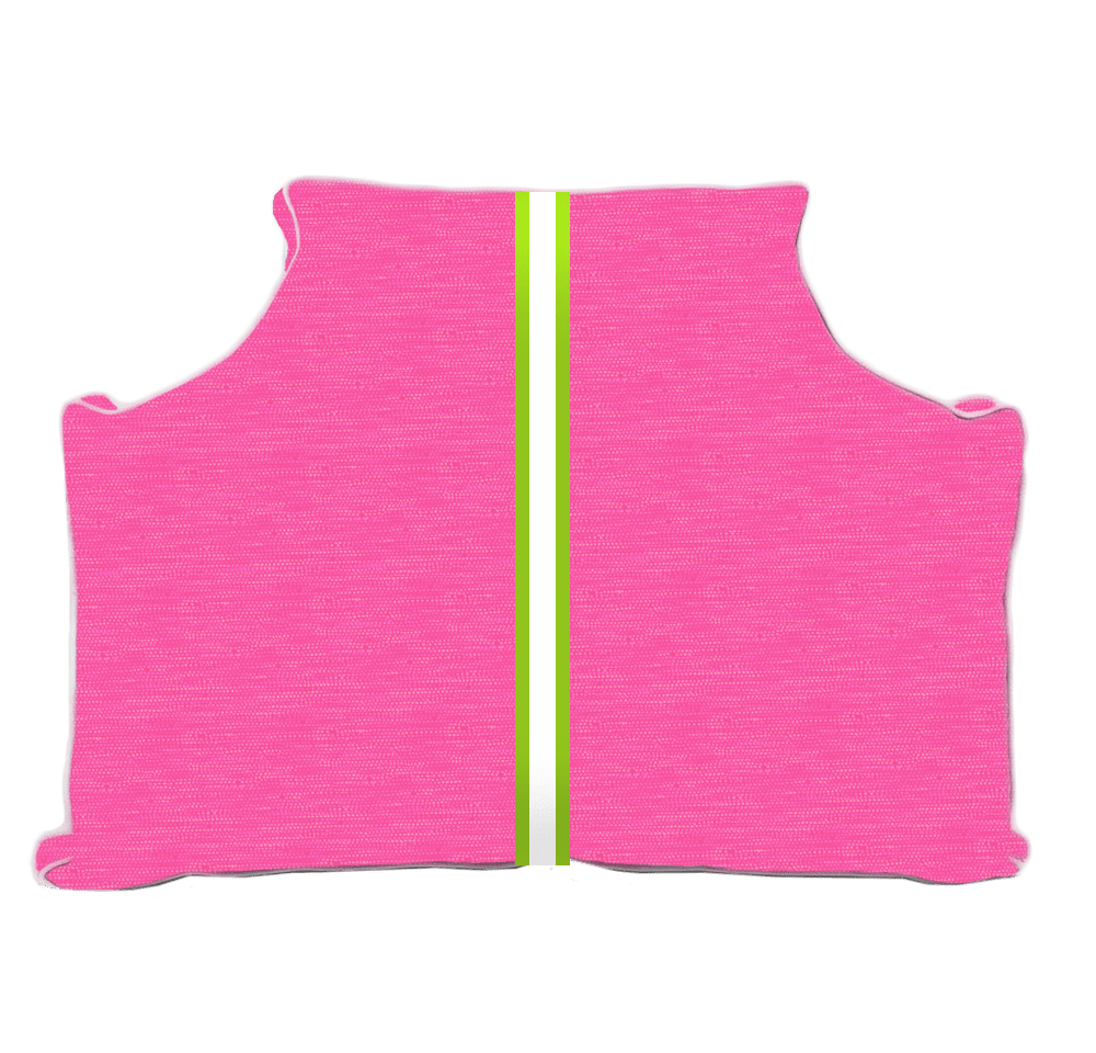The Headboard Pillow® - Dotsie Candy Pink with Center Stripe Bedding, Headboards, The Headboard Pillow MWW 