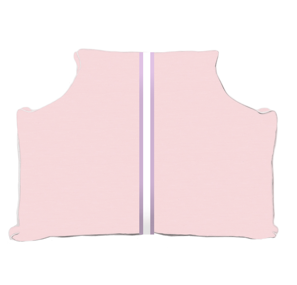 The Headboard Pillow® - Dotsie Light Pink with Center Stripe Bedding, Headboards, The Headboard Pillow MWW 