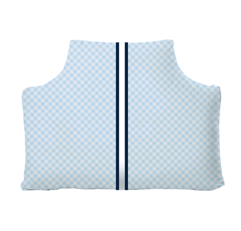 The Headboard Pillow® - Gingham Carolina Blue Bedding, Headboards, The Headboard Pillow MWW 