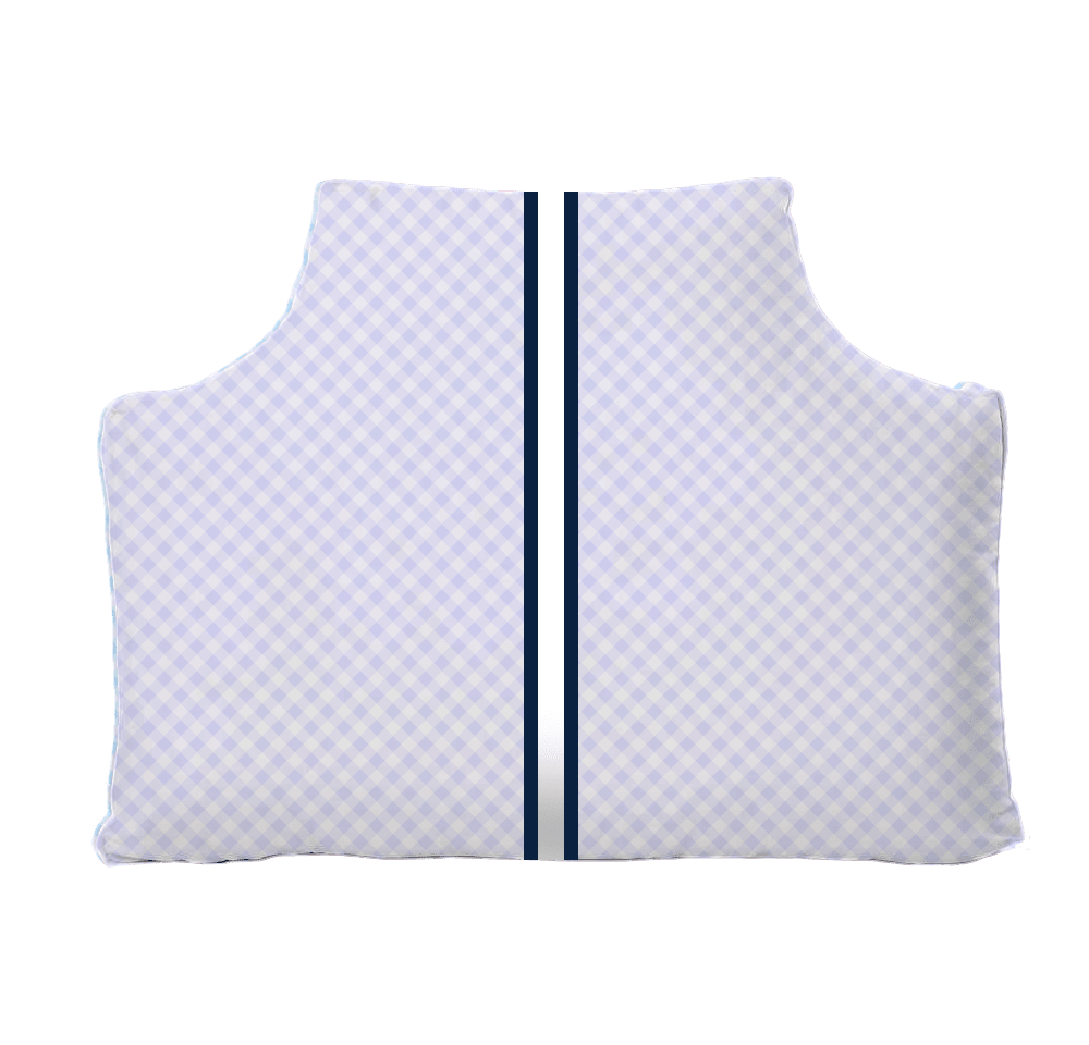 The Headboard Pillow® - Gingham Lavender Bedding, Headboards, The Headboard Pillow MWW 