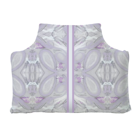 The Headboard Pillow® - Kaleidoscope Lavender Grey with Center Stripe Bedding, Headboards, The Headboard Pillow MWW 