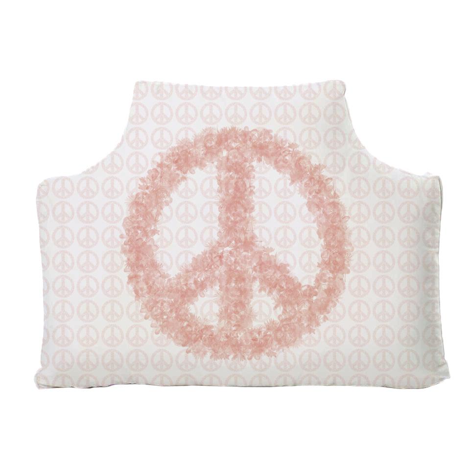 The Headboard Pillow® - Large Peace Light Pink Bedding, Headboards, The Headboard Pillow MWW 