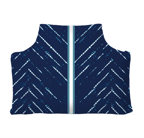 The Headboard Pillow® - Mariko Indigo with Center Stripe Bedding, Headboards, The Headboard Pillow MWW 