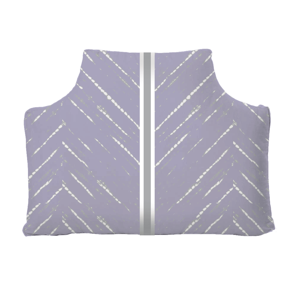 The Headboard Pillow® - Mariko Lavender with Center Stripe Bedding, Headboards, The Headboard Pillow MWW 