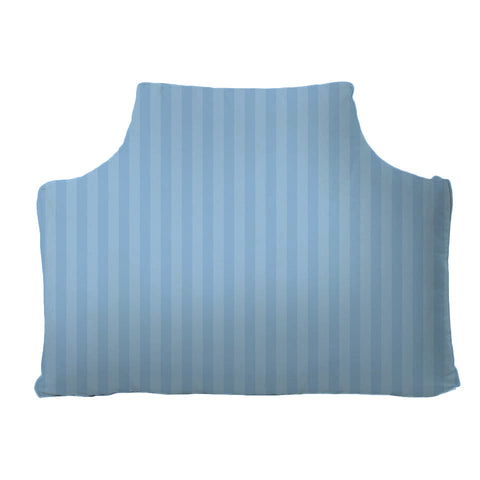 The Headboard Pillow® - Narrow Shadow Stripes Cornflower Blue Bedding, Headboards, The Headboard Pillow MWW 