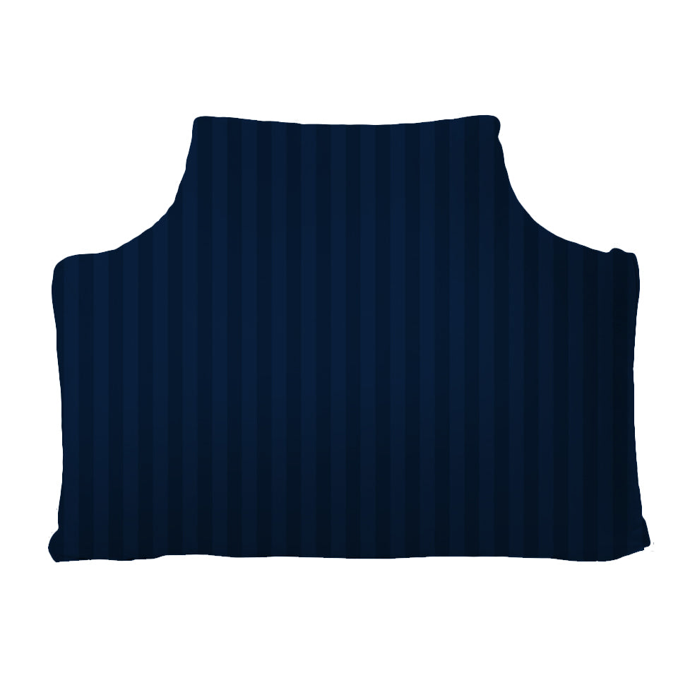 The Headboard Pillow® - Narrow Shadow Stripes Navy Bedding, Headboards, The Headboard Pillow MWW 