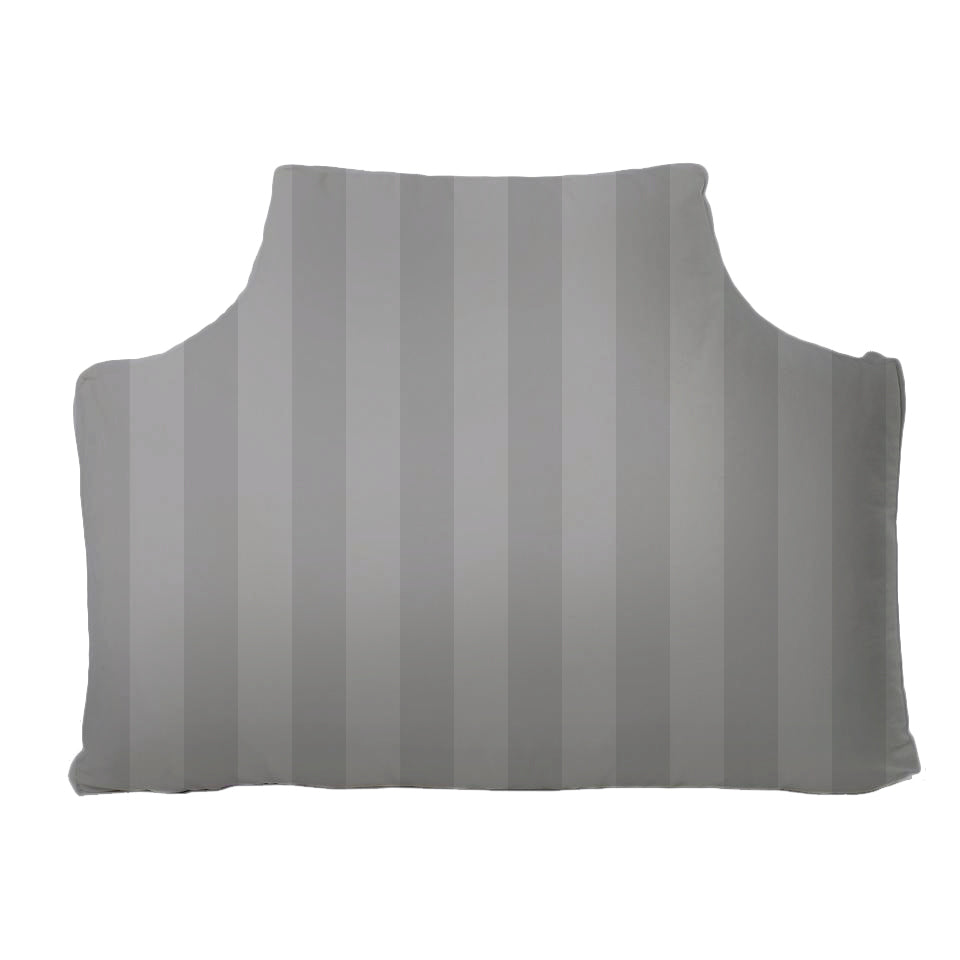 The Headboard Pillow® - Shadow Stripes Storm Grey Bedding, Headboards, The Headboard Pillow MWW 
