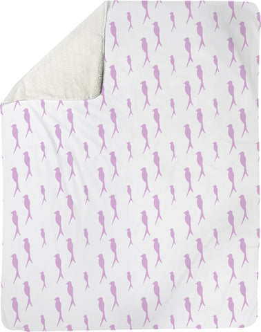 The Lovleigh Blanket - Birds of a Feather Lilac Shop All,Bedding Collections MWW 