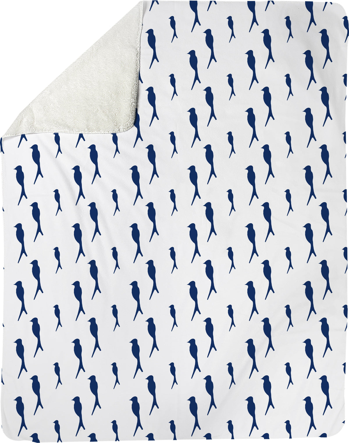 The Lovleigh Blanket - Birds of a Feather Navy Shop All,Bedding Collections MWW 