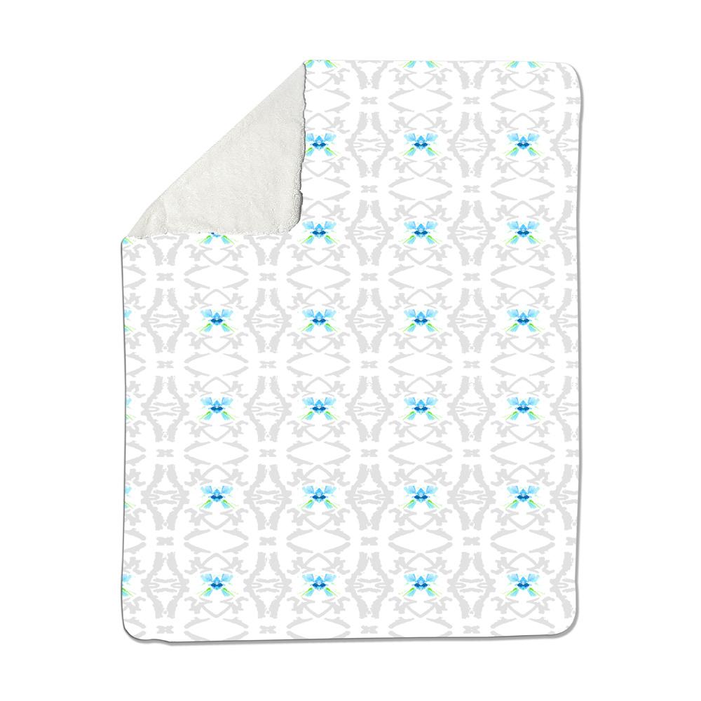 The Lovleigh Blanket - Flutter Blue Morpho Bedding, Blankets MWW 